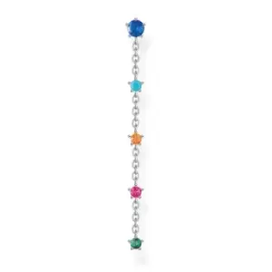 THOMAS SABO Silver Colourful Stones Single Drop Earring