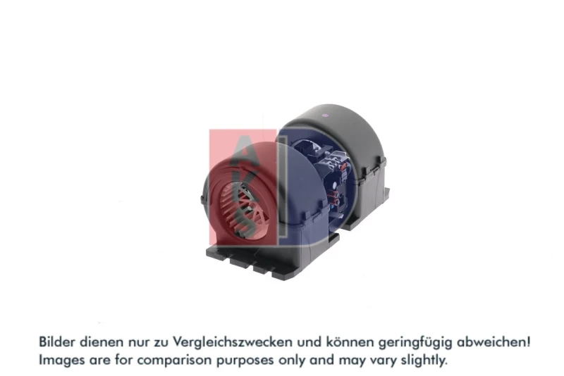 Image of AKS DASIS 742022N Blower Motor with control unit Interior Blower (2669)