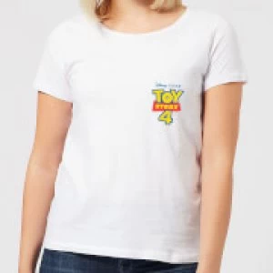 Toy Story 4 Pocket Logo Womens T-Shirt - White - 3XL