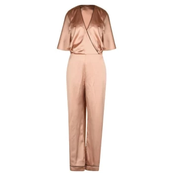 image of Biba Batwing Jumpsuit Rose Gold 18 - Rose Gold