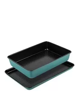 Image of Prestige Nadiiya Bakeware Oven Tray And Roast & Bake Set