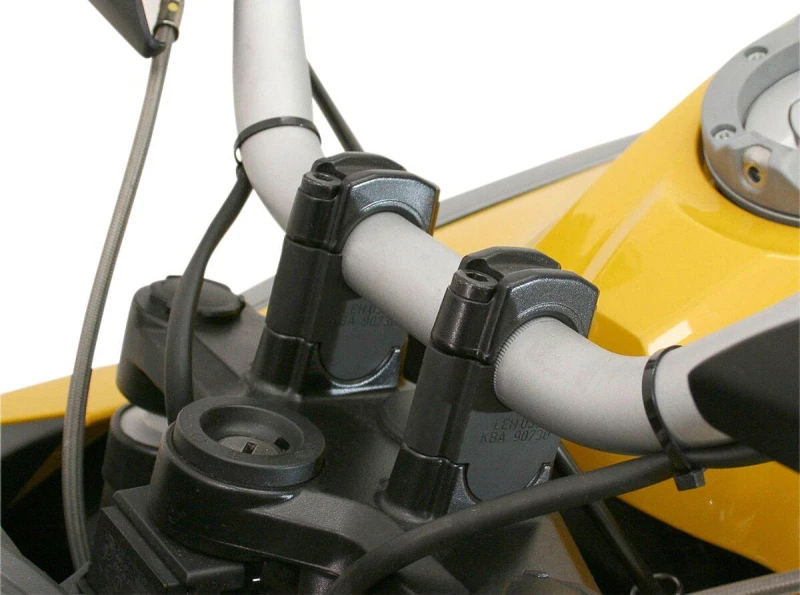 Image of LEH.07.039.111/B - LEH.07.039.111/B - SW Motech 30mm Handlebar Riser - BMW R 1200 GS 2004-2013 - Black LEH.07.039.111/B