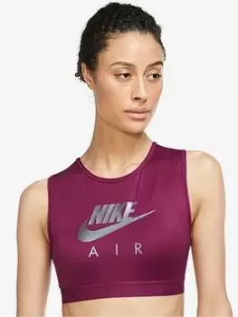 Image of Nike Medium Support Swoosh Mesh Bra - Purple, Purple, Size L, Women