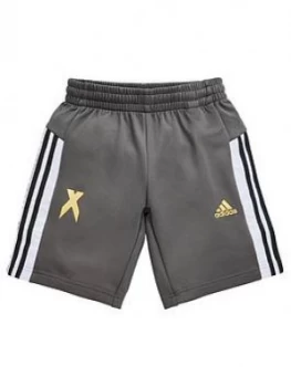 Image of Boys, Adidas Youth X Short, Black/Gold, Size 7-8 Years