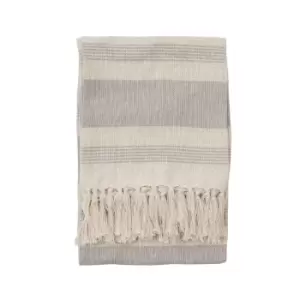 Image of Simply Organic Stripe Throw Taupe