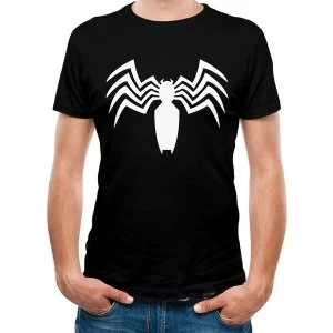 Image of Venom - White Logo Mens Large T-Shirt - Black