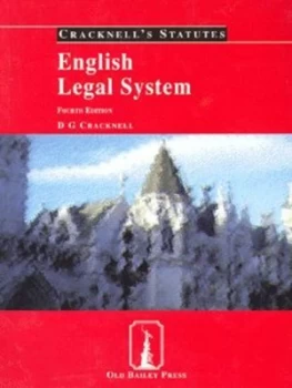 Image of English Legal System by D. G Cracknell Book