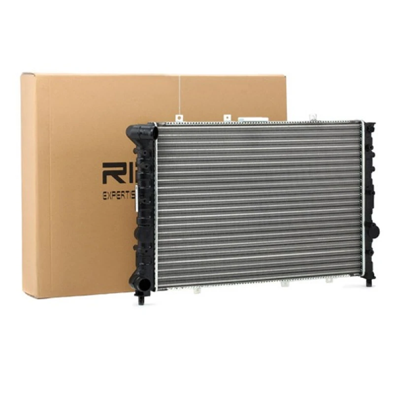 Image of RIDEX 470R0018 Engine radiator Mechanically jointed cooling fins, Manual Transmission, Plastic Aluminium, Plastic Radiator,engine cooling (470)