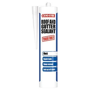 Evo-Stik Trade Only Roof & Gutter Sealant - Black 310ml