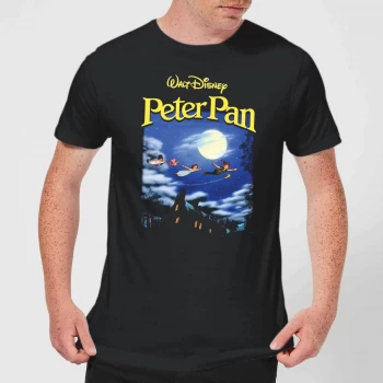 Image of Disney Peter Pan Cover Mens T-Shirt - Black - 3XL - Black
