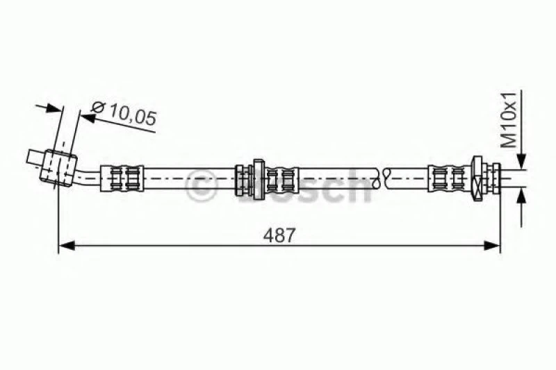 Image of Brake hose Bosch 1 987 476 168
