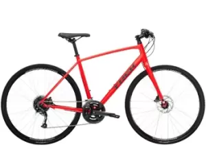 Image of 2023 Trek FX 2 Disc Hybrid Bike in Satin Viper Red