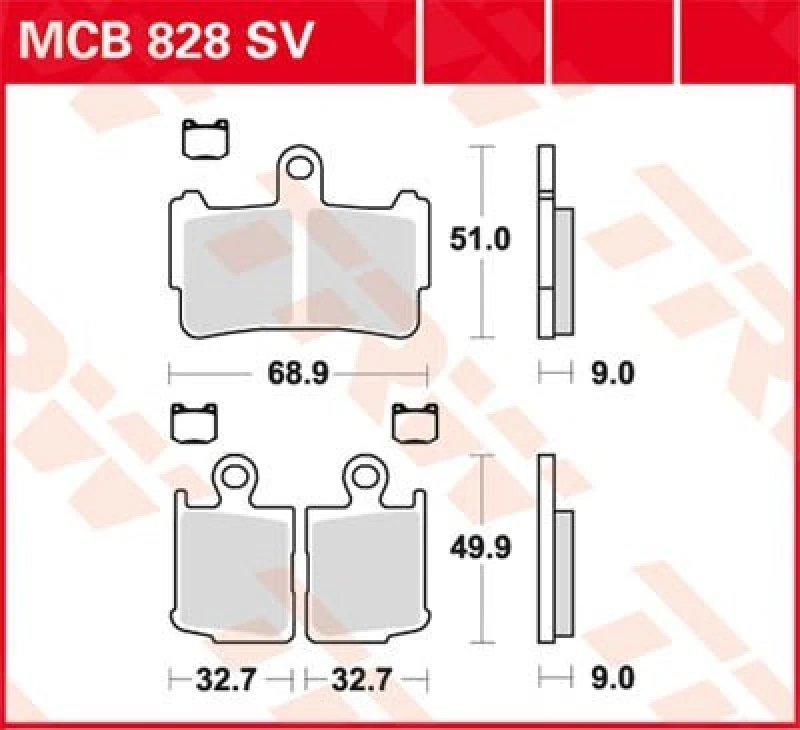 Image of TRW Lucas Sintered lining MCB828SV