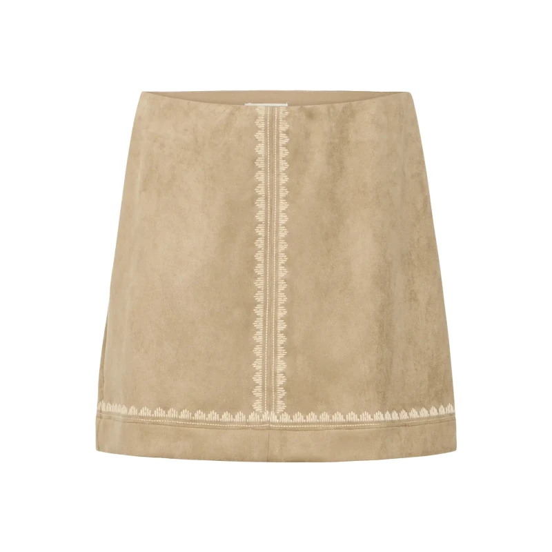 Image of Ichi Womens skirt Ichi Effano Beige Female 34