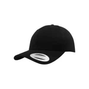 Image of Flexfit Unisex Curved Classic Snapback Cap (One Size) (Black)