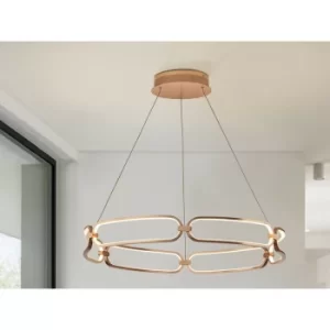Image of Schuller Colette Large Modern Stylish Dimmable LED Designer Pendant Light Chrome with Remote Control