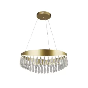 Image of Jewel LED Pendant Gold, Crystal 4000K
