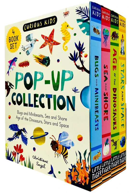 Image of Curious Kids Collection: 4 Book Set Pop Up Hardcover Jonny Marx Books