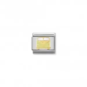Image of Nomination Composable Classic Peace Love Link Gold Van Link 030270/03