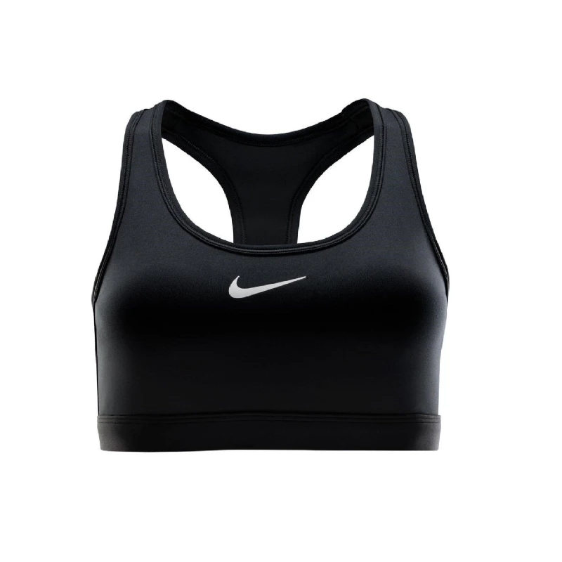 Image of Nike Swoosh Womens Medium-Support 1 Piece Pad Sports Bra Black female 16 (XL)