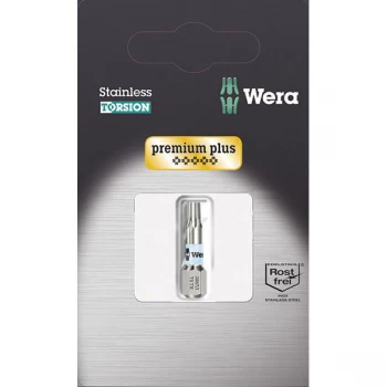 Image of Wera 05073621001 3867/1 Premium Plus Stainless Steel Bit for Torx ...