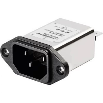 Image of Mains filter IEC socket 250 V AC 3 A 2.5 mH W x