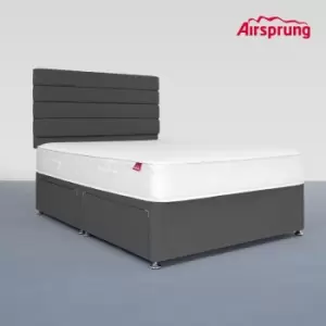 Image of Airsprung Small Double Comfort Mattress With 4 Drawer Charcoal Divan
