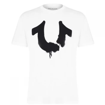 Image of True Religion True Religion Horseshoe Ink T Shirt - Optic White