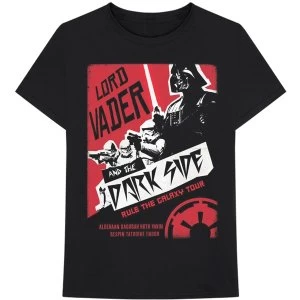 image of Star Wars - Darth Rock Two Mens Large T-Shirt - Black