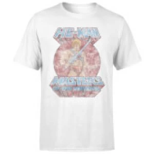 image of He-Man Faded Mens T-Shirt - White - 3XL