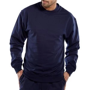 Image of Click Workwear Sweatshirt Polycotton 300gsm XXS Navy Blue Ref