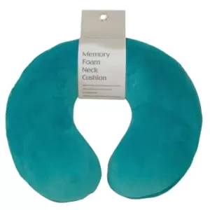 Image of Aidapt Memory Foam Neck Cushion Teal Green