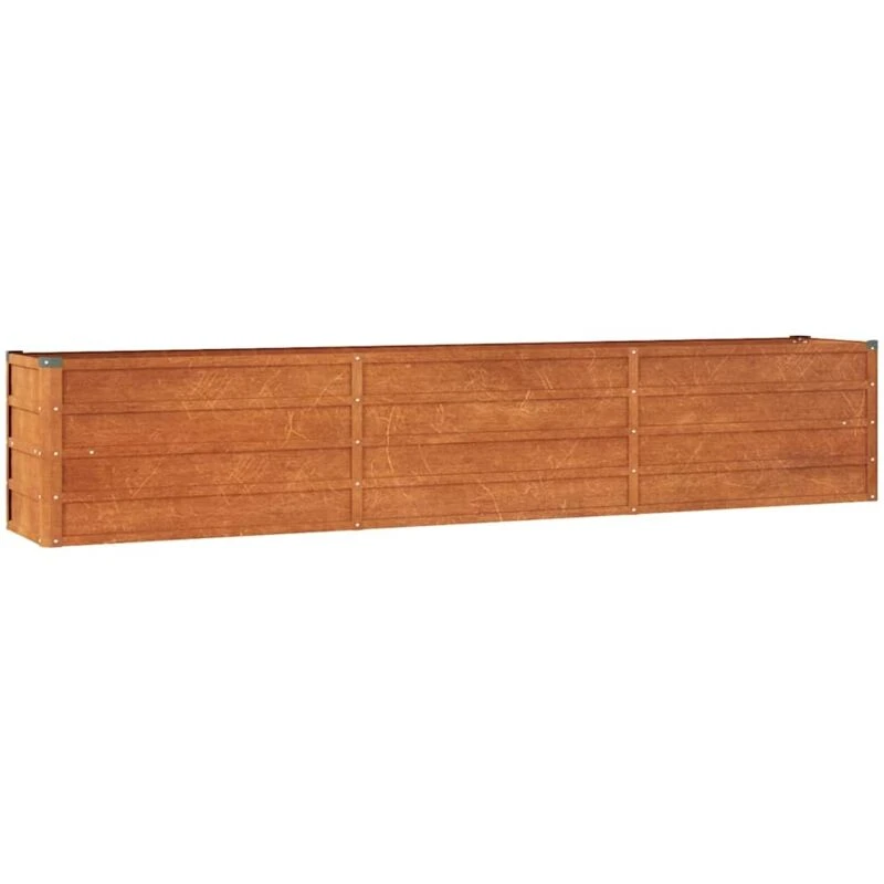 Image of vidaXL Garden Raised Bed Rusty 240x40x45cm Corten Steel, Brown 151954