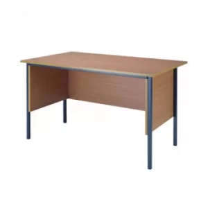 Image of Serrion Rectangular 4 Leg Desk 1200x750x730mm Bavarian Beech KF838367