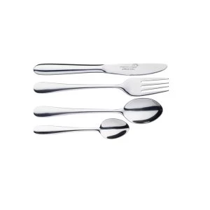 Image of KitchenCraft MasterClass Childrens Cutlery Set, Silver, 4 Piece