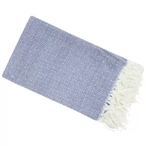 Image of Seasons Zinnia Summer Blanket (One Size) (Royal Blue) - Royal Blue