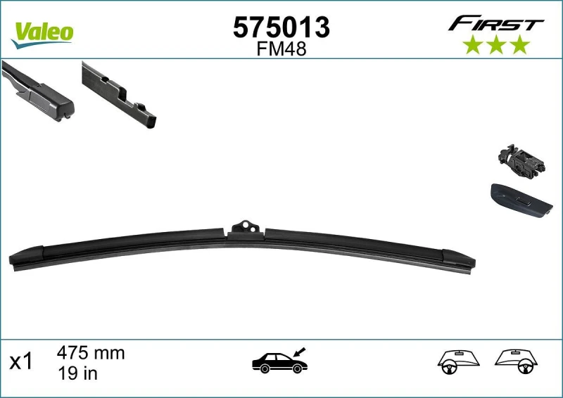 Image of Wiper blade VALEO 575013