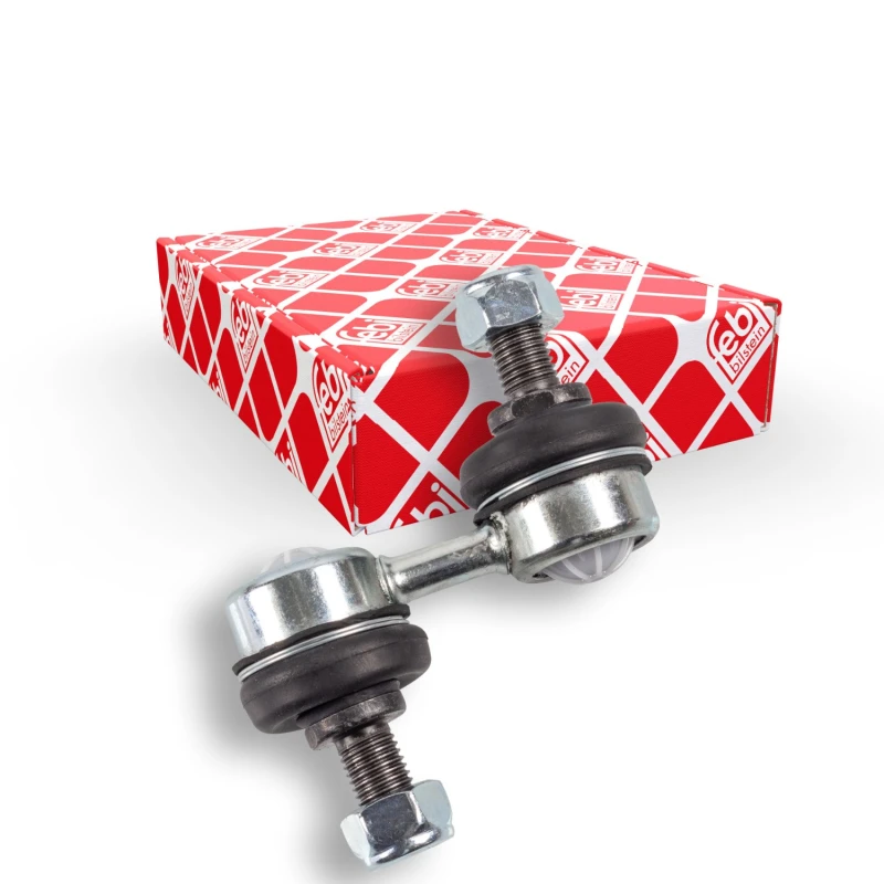 Image of FEBI BILSTEIN 31194 Anti-roll bar link OE Turbo NEW, Front Axle Right, with nuts Steel Link Stabiliser (3229)