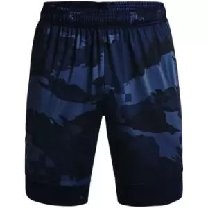 image of Under Armour Training Stitch Camo Shorts Mens - Blue