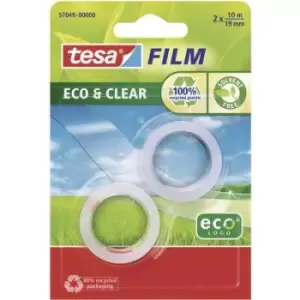 Tesafilm Eco&Clear 10 m x 19mm 2 PC