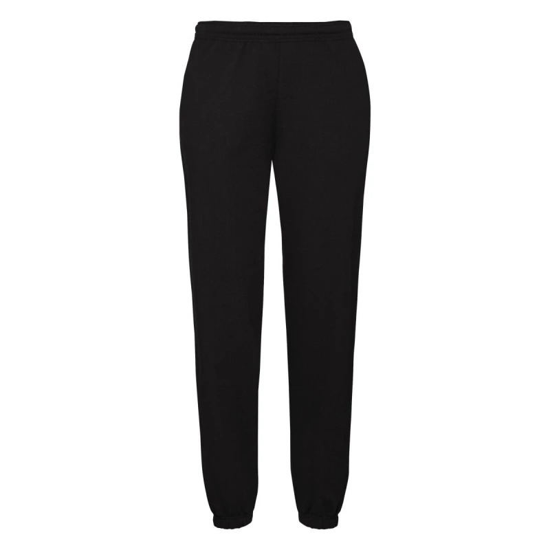 Image of Fruit Of The Loom Fruit of the Loom Men Classic Elasticated Jogging Bottoms in Black Size: X-Small Black XS Male 5063300942130