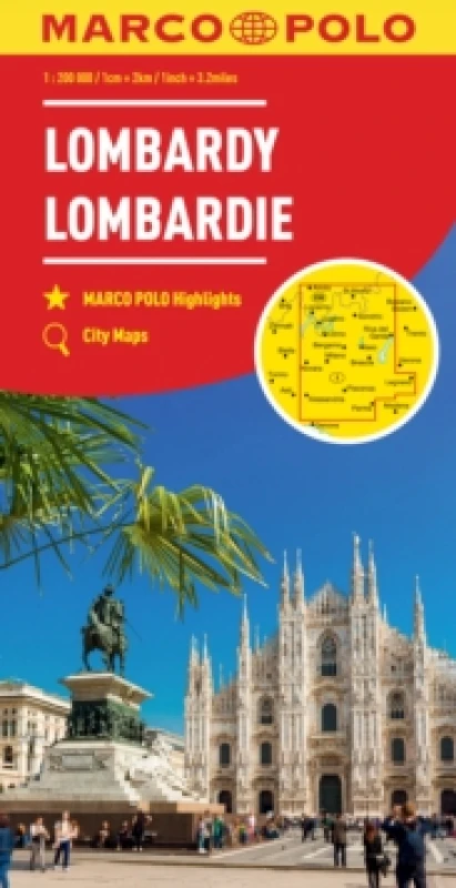 Image of Lombardy Marco Polo Map (North Italian Lakes) Sheet map, folded