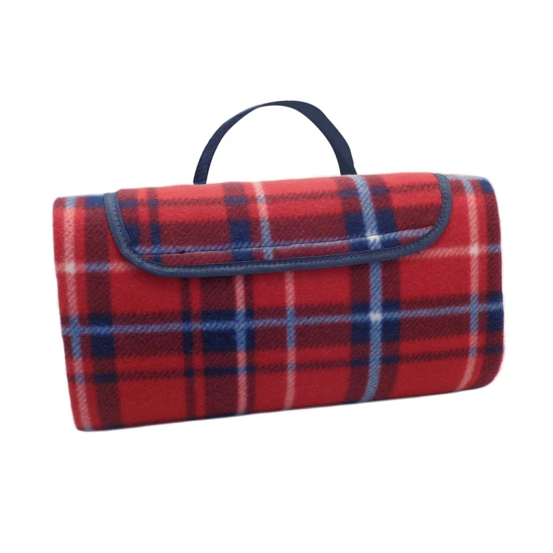 Image of Country Club Picnic Blanket Fleece + Handle - Classic Tartan Classic Tartan unisex 130x130cm