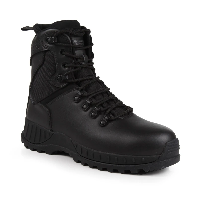 Image of Regatta Mens Basestone Waterproof Safety Boots Black unisex UK 6