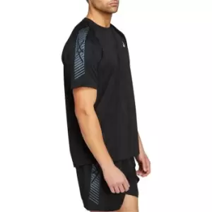 Image of Asics Mens Icon SS Running Top - Black