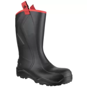 image of Dunlop Mens Purofort+ Rugged Full Safety Wellington Boots (39 EUR) (Black)