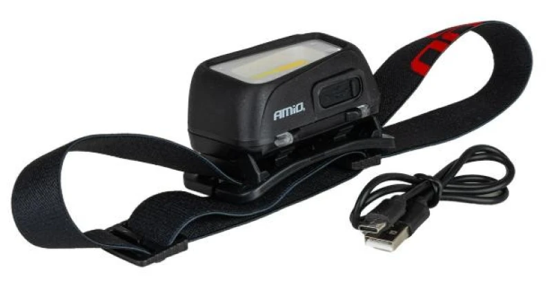 Image of AMiO 04666 Headlight 1800 mAh, Motion sensor ABS (Acrylonitrile-Butadiene-Styrene Copolymerisate) Headlight (6791)