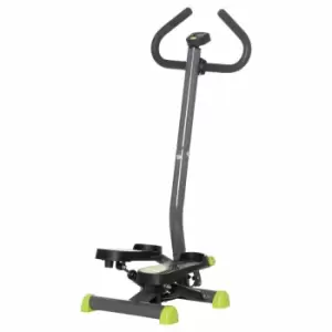 image of Homcom Twister Height Adjustable Step Machine W/ Lcd Screen, Grey