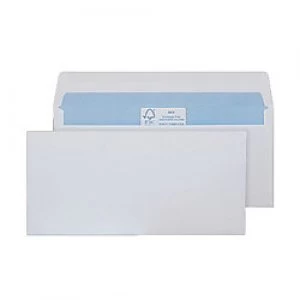 Image of Purely Environmental DL Mailing Bag Gummed 110 x 220 mm Plain 90 gsm White Pack of 1000