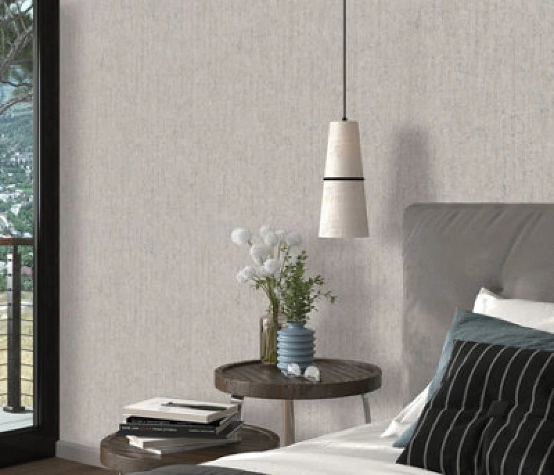 Image of Erismann Wallpaper Shadow Veil Taupe